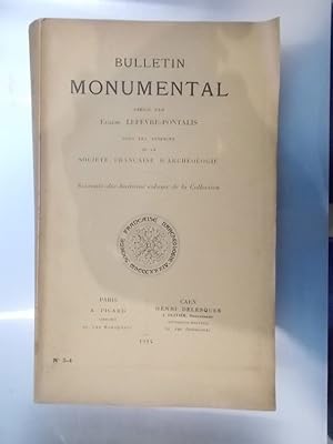Image du vendeur pour BULLETIN MONUMENTAL. 78eme volume. N3 & 4. mis en vente par Librairie du Levant