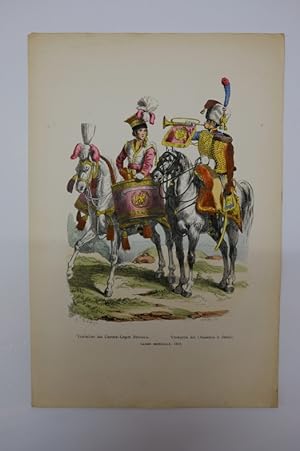 Imagen del vendedor de Timbalier des chevau-lgers Polonais Trompette des chasseurs  cheval Garde imprial, 1812 a la venta por Librairie du Levant