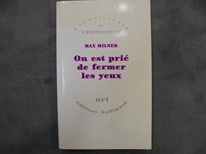 Imagen del vendedor de On est pri de fermer les yeux. Le regard interdit a la venta por Librairie du Levant