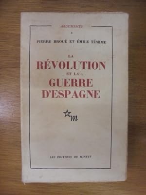 Seller image for LA REVOLUTION et la GUERRE D'ESPAGNE for sale by Librairie du Levant