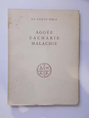 Seller image for La Sainte Bible. AGGEE ZACHARIE MALACHIE for sale by Librairie du Levant