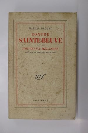 Immagine del venditore per CONTRE SAINTE-BEUVE suivi de NOUVEAUX MELANGES. venduto da Librairie du Levant
