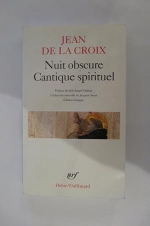 Seller image for NUIT OBSCURE CANTIQUE SPIRITUEL. for sale by Librairie du Levant