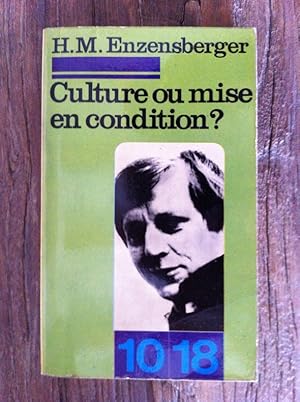 Imagen del vendedor de CULTURE OU MISE EN CONDITION ? a la venta por Librairie du Levant