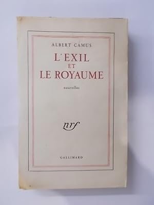 Immagine del venditore per L'EXIL ET LE ROYAUME venduto da Librairie du Levant