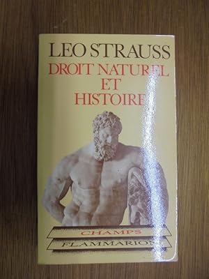 Immagine del venditore per Droit naturel et histoire venduto da Librairie du Levant