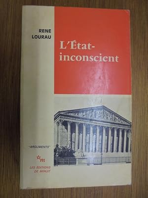 Immagine del venditore per L'ETAT-INCONSCIENT venduto da Librairie du Levant