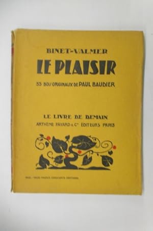 Imagen del vendedor de LE PLAISIR. 35 bois originaux de Paul Baudier. a la venta por Librairie du Levant