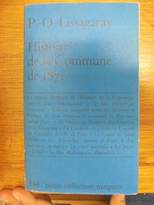 Seller image for HISTOIRE DE LA COMMUNE DE 1871 for sale by Librairie du Levant