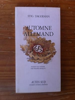 Seller image for AUTOMNE ALLEMAND for sale by Librairie du Levant