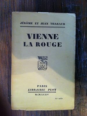 Image du vendeur pour VIENNE LA ROUGE mis en vente par Librairie du Levant