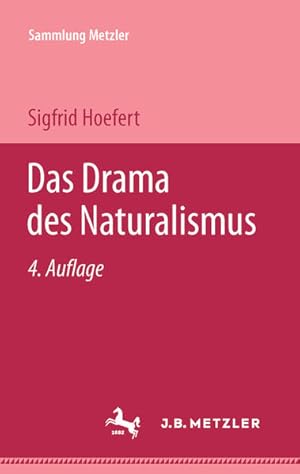 Sammlung Metzler, Bd.75, Das Drama des Naturalismus