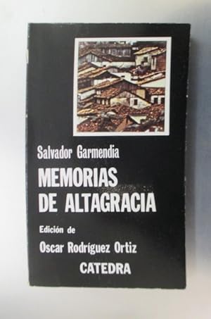 Imagen del vendedor de MEMORIAS DE ALTAGRACIA a la venta por Librairie du Levant