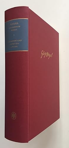 Bild des Verkufers fr Schriften und Entwrfe : (1799 - 1808). Gesammelte Werke; Teil: Bd. 5., unter Mitarb. von Theodor Ebert hrsg. von Manfred Baum und Kurt Rainer Meist. Verf. des Anh. Kurt Rainer Meist zum Verkauf von BBB-Internetbuchantiquariat