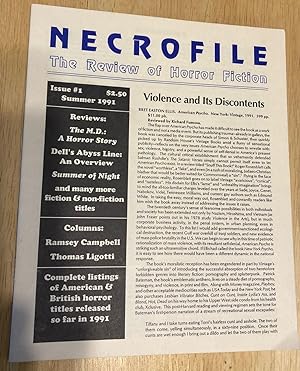 Seller image for Necrofile: the Review of Horror Fiction: Issue #1 Summer for sale by biblioboy