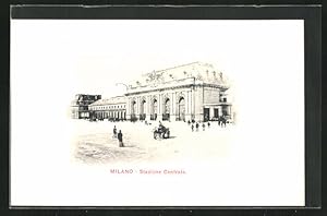 Cartolina Milano, Stazione Centrale, Bahnhof