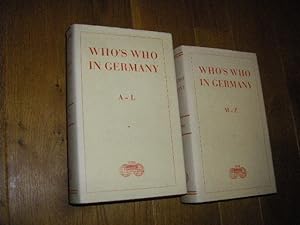Who's Who in Germany. 4th Edition. Vol. A - L + M - Z (2 Bände)