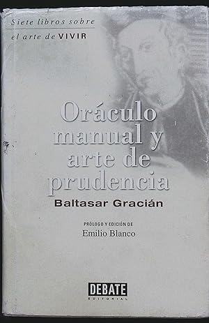 Seller image for Orculo manual y arte de prudencia. Prlogo y edicin Emilio Blanco. for sale by Librera y Editorial Renacimiento, S.A.