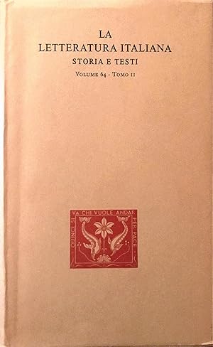 La letteratura Italiana - Storia e testi