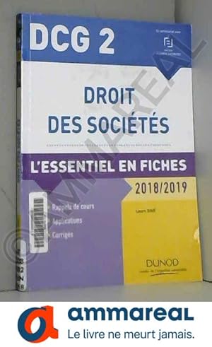 Seller image for DCG 2 - Droit des socits - 2018/2019 - L'essentiel en fiches: L'essentiel en fiches (2018-2019) for sale by Ammareal