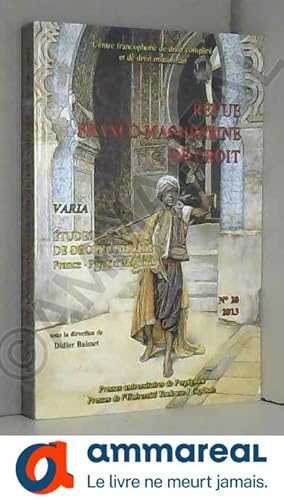 Seller image for REVUE FRANCO MAGHREBINE DE DROIT 20 for sale by Ammareal