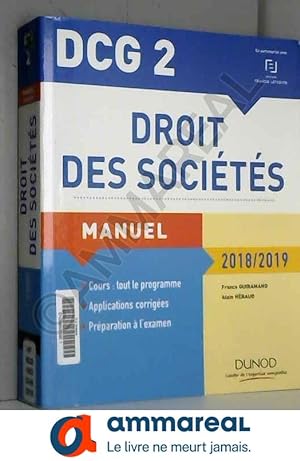 Image du vendeur pour DCG 2 - Droit des socits 2018/2019 - Manuel: Manuel (2018-2019) mis en vente par Ammareal