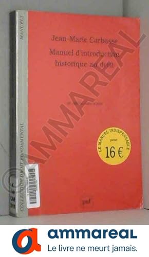 Seller image for Manuel d'introduction historique au droit for sale by Ammareal