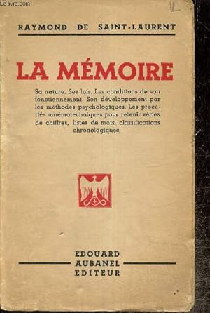 Image du vendeur pour La Mmoire mis en vente par Le-Livre