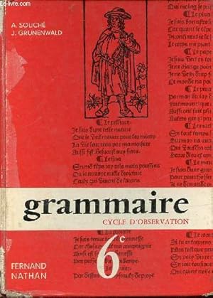 Seller image for Grammaire franaise leons et exercices - Cycle d'observation classe de sisme. for sale by Le-Livre