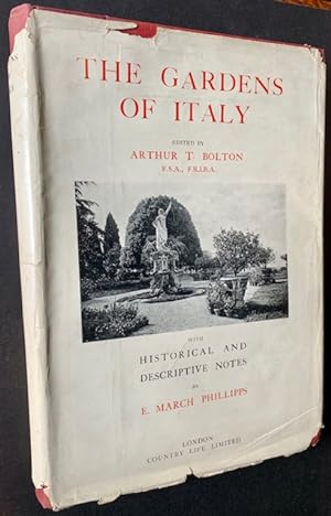 Seller image for The Gardens of Italy: With Historical and Descriptive Notes by E. March Phillipps (In the Scarce Dustjacket) for sale by APPLEDORE BOOKS, ABAA