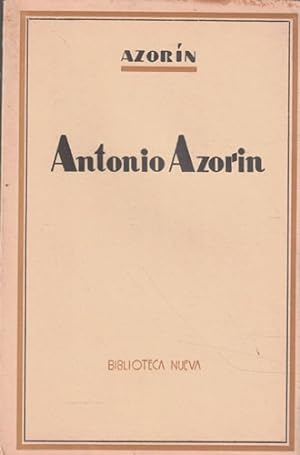 Bild des Verkufers fr Antonio Azorn zum Verkauf von Librera Cajn Desastre