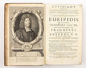 Works, in Greek. Euripidis quæ Extant Omnia: Tragoediæ nempe XX, præter ultimam, omnes completæ: ...