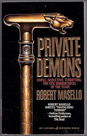 Private Demons by Robert Masello (Second Printing) Signed