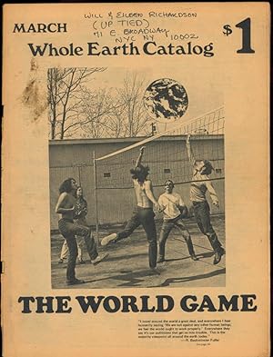 Seller image for Whole Earth Catalog, The World Game, March 1970 for sale by CorgiPack
