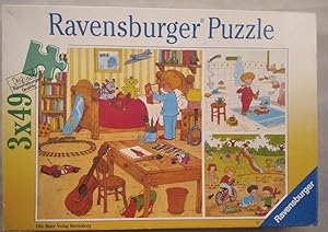 RAVENSBURGER 092352: Morgens, mittags, abends [3x 49-Teile-Puzzle]. Achtung: Nicht geeignet für K...