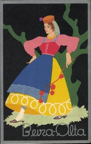 Bild des Verkufers fr Ansichtskarte / Postkarte Frau in portugiesischer Tracht, Beira Alta zum Verkauf von akpool GmbH