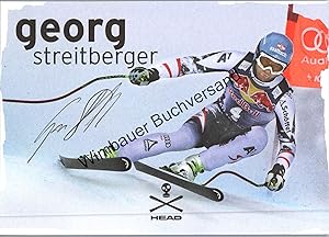 Original Autogramm Georg Streitberger Ski /// Autograph signiert signed signee