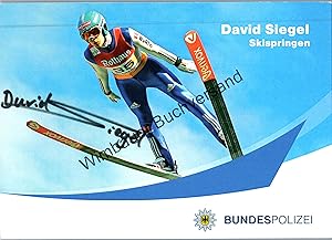 Original Autogramm David Siegel Skispringen /// Autograph signiert signed signee