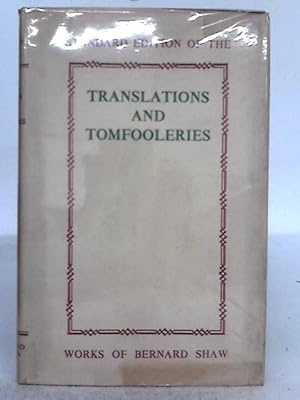 Bild des Verkufers fr Translations and Tomfooleries zum Verkauf von World of Rare Books