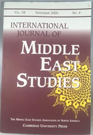 Immagine del venditore per International Journal of Middle East Studies, Volume 38, Number 4, November 2006 venduto da Great Expectations Rare Books