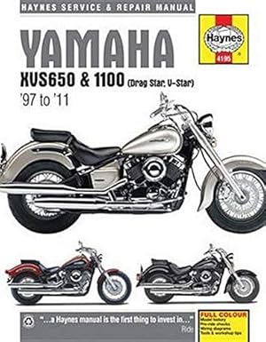 Imagen del vendedor de Yamaha XVS650 & 1100 (Drag Star, V-Star) '97 to '11 (Haynes Service & Repair Manual) a la venta por Pieuler Store