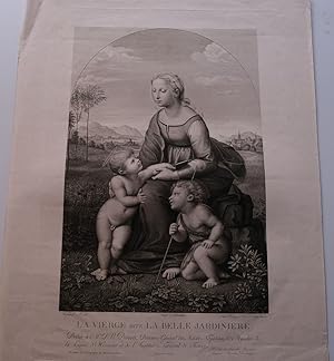 Bild des Verkufers fr Three large engraved Madonnas - LA VIERGE dit LA BELLE JARDINIERE and LA VIERGE AU LINGE and MATER PULCRAE DILECTIONIS zum Verkauf von Charles Russell, ABA, ILAB, est 1978