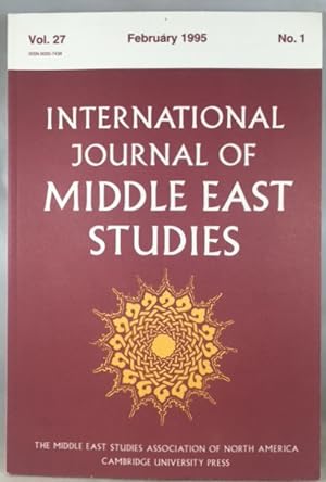 Imagen del vendedor de International Journal of Middle East Studies, Volume 27, Number 1, February 1995 a la venta por Great Expectations Rare Books