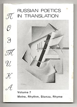 Immagine del venditore per Russian Poetics in Translation : Volume 7 Metre, Rhythm, Stanza, Rhyme venduto da Frances Wetherell