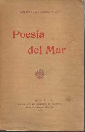 Imagen del vendedor de POESIA DEL MAR. a la venta por Books Never Die