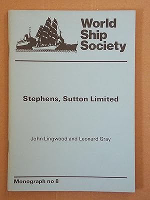 Imagen del vendedor de Stephens, Sutton Limited (Monograph No. 8) a la venta por Jackson Books