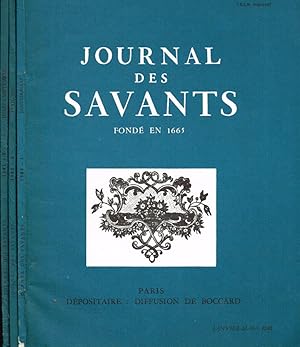 Bild des Verkufers fr Journal des savants fond en 1665. gen/marz, apr/giu, lug/set 1982 zum Verkauf von Biblioteca di Babele