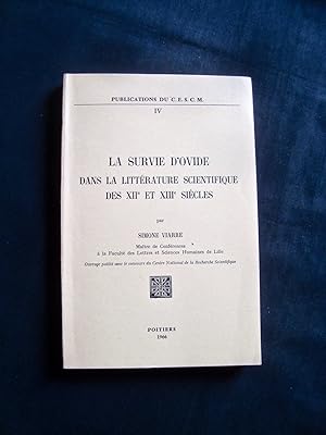 La survie d'Ovide dans la littérature scientifique des XIIème et XIIIème siècles -