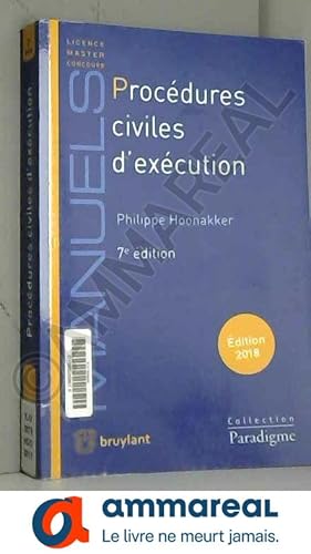 Image du vendeur pour Procdures civiles d'excution: Voies d'excution - Procdures de distribution (2018) mis en vente par Ammareal