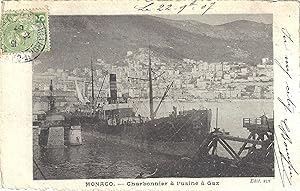 Monaco. Charbonnier à Gaz. Postcard. Carte postale.